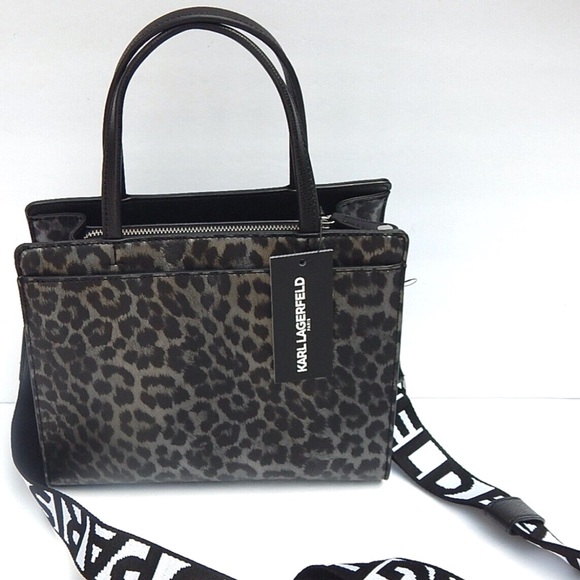 KARL LAGERFELD PARIS LOGO SATCHEL/SHOULDER BAG/CROSSBODY RETAIL $228 - Picture 2 of 9